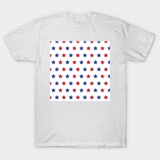 Blue Red Stars T-Shirt